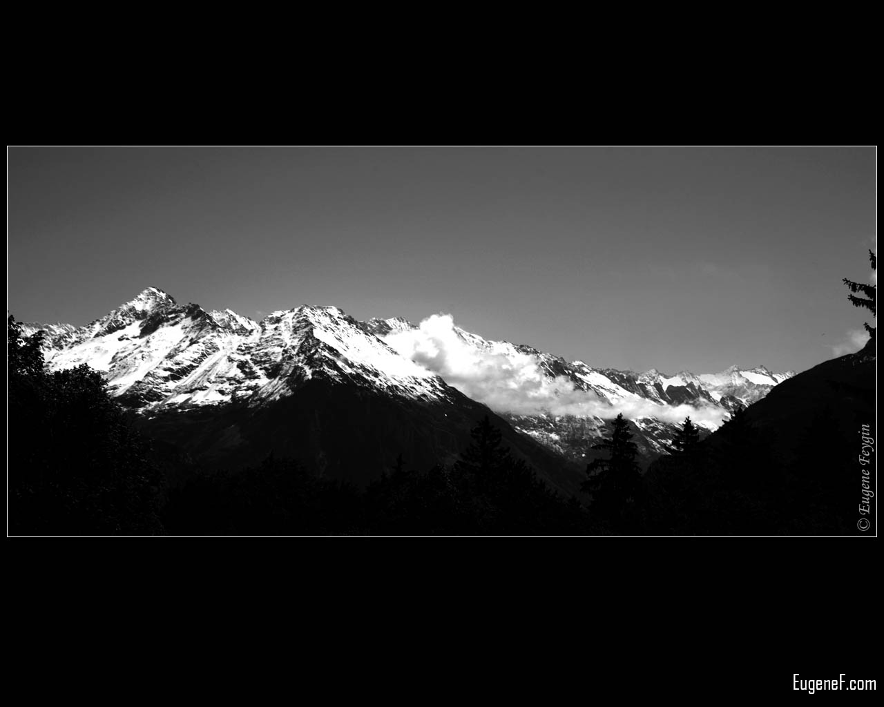 Black and White Alps