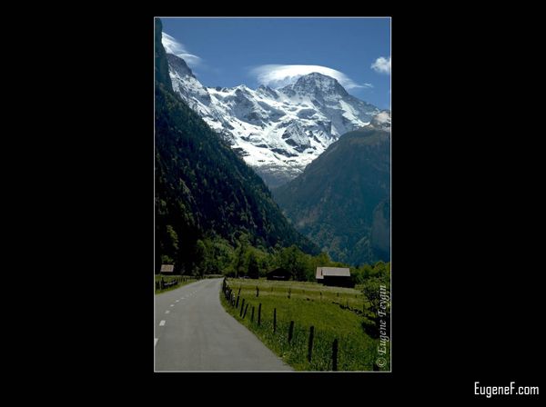 Road to Swiss Alps
