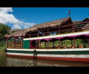Tourist Travel Boat in Siem Reap