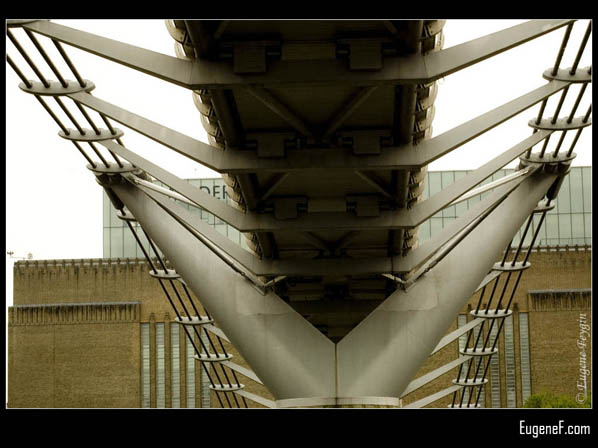 Modern Suspended Steel British Bridge