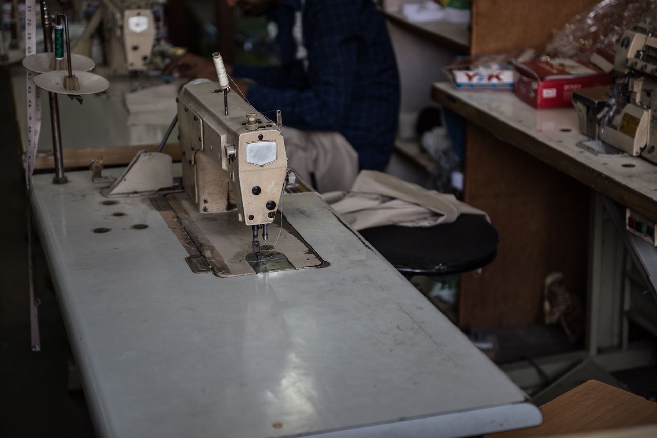 Sewing Machine in Shop