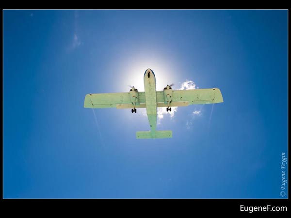 Sun Spotlight Airplane