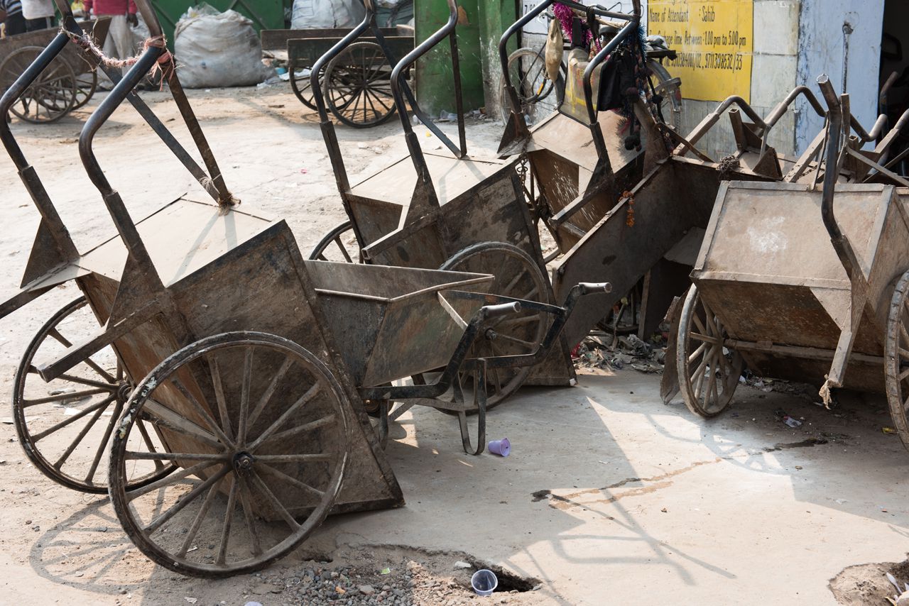 Pushcart To Clean Garbage